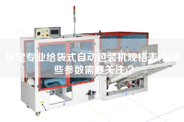 保定專業給袋式自動包裝機規格表(有哪些參數需要關注)？